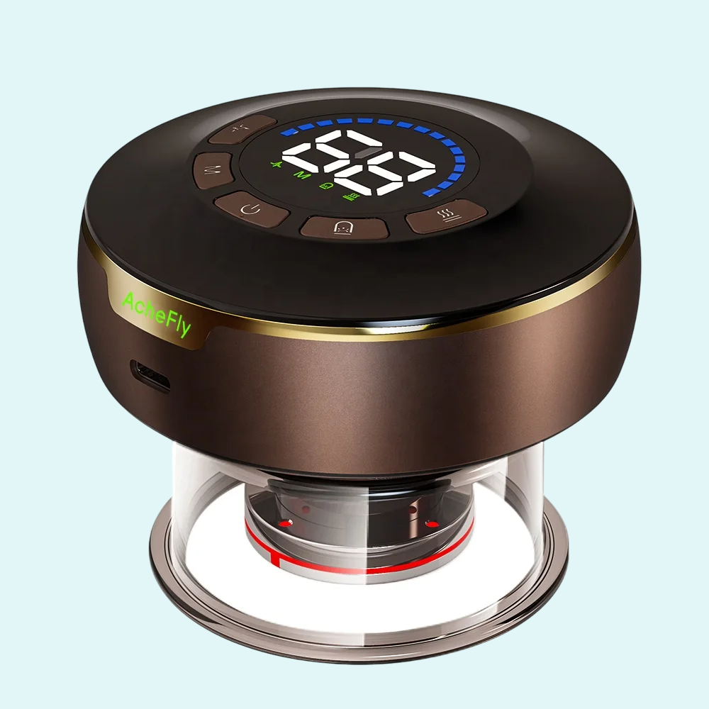 This advanced device combines cupping therapy with moxibustion for enhanced healing and pain relief. It uses gentle suction to stimulate blood flow while applying soothing heat to targeted areas, promoting relaxation and muscle recovery. Ideal for improving circulation, alleviating tension, and supporting overall wellness. Perfect for home use or professional therapy sessions.