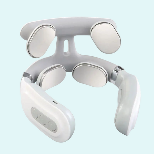This advanced cervical massager features four massage heads designed to target your neck and shoulders, providing relief from tension and stiffness. With adjustable settings for personalized comfort, it offers soothing massage therapy to reduce pain and improve relaxation. Perfect for daily use to ease neck pain, muscle fatigue, and stress.