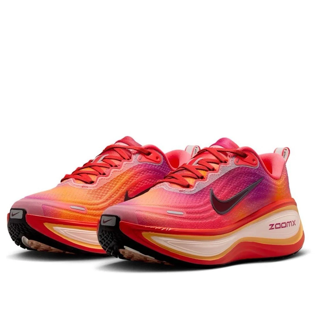 Air Zoom Vomero Plus SE Sunset sneaker featuring breathable mesh upper with gradient sunset colors, ZoomX and ReactX cushioning, and modern performance-inspired design.