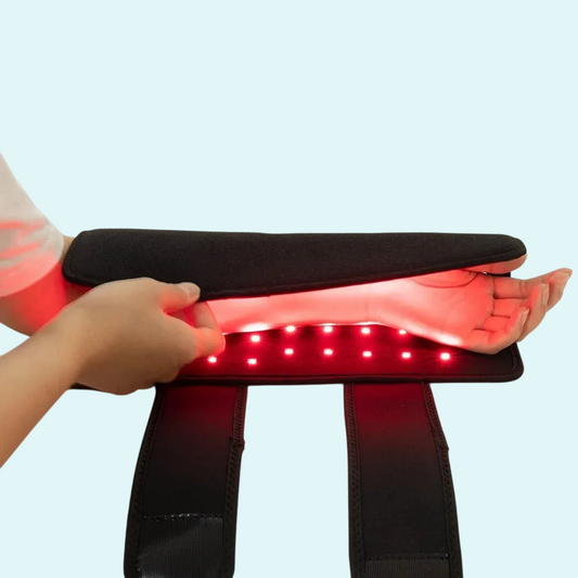 This innovative wrap uses LED light therapy to provide soothing relief for pain and inflammation. Designed for targeted treatment, it fits comfortably around your arm and uses red light to promote healing and reduce swelling. Ideal for muscle recovery, joint pain relief, or improving circulation, it’s easy to use and provides effective results at home.