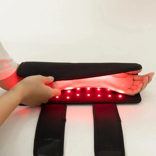 This innovative wrap uses LED light therapy to provide soothing relief for pain and inflammation. Designed for targeted treatment, it fits comfortably around your arm and uses red light to promote healing and reduce swelling. Ideal for muscle recovery, joint pain relief, or improving circulation, it’s easy to use and provides effective results at home.