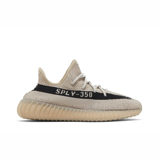 Yeezy Boost 350 V2 sneaker featuring breathable Primeknit upper, BOOST cushioned sole, ribbed outsole, and minimalist low-profile design.