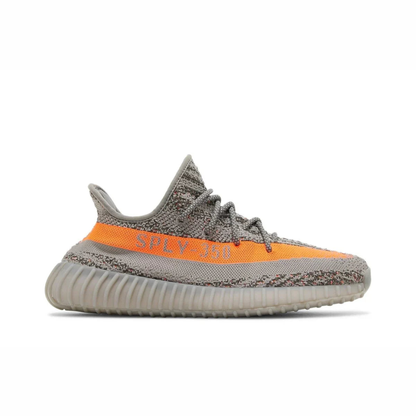 Yeezy Boost 350 V2 sneaker featuring breathable Primeknit upper, BOOST cushioned sole, ribbed outsole, and minimalist low-profile design.