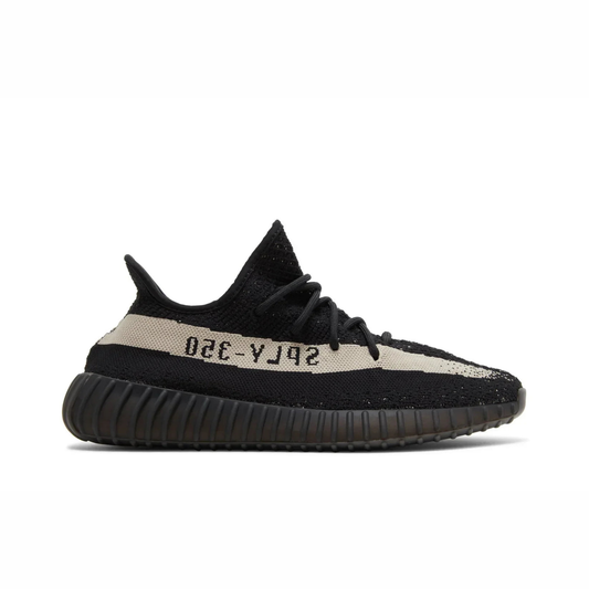 Yeezy Boost 350 V2 sneaker featuring breathable Primeknit upper, BOOST cushioned sole, ribbed outsole, and minimalist low-profile design.