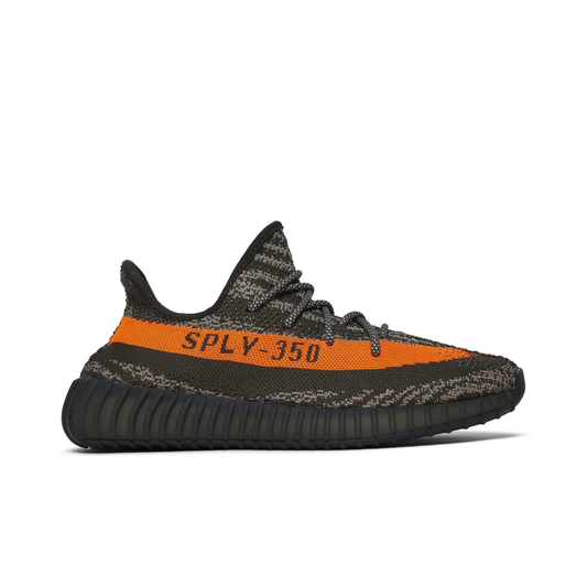 Yeezy Boost 350 V2 sneaker featuring breathable Primeknit upper, BOOST cushioned sole, ribbed outsole, and minimalist low-profile design.