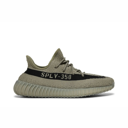 Yeezy Boost 350 V2 sneaker featuring breathable Primeknit upper, BOOST cushioned sole, ribbed outsole, and minimalist low-profile design.