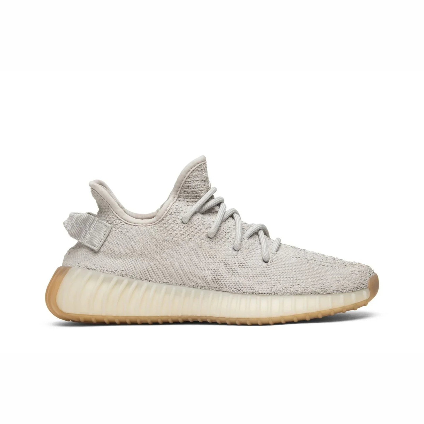 Yeezy Boost 350 V2 sneaker featuring breathable Primeknit upper, BOOST cushioned sole, ribbed outsole, and minimalist low-profile design.