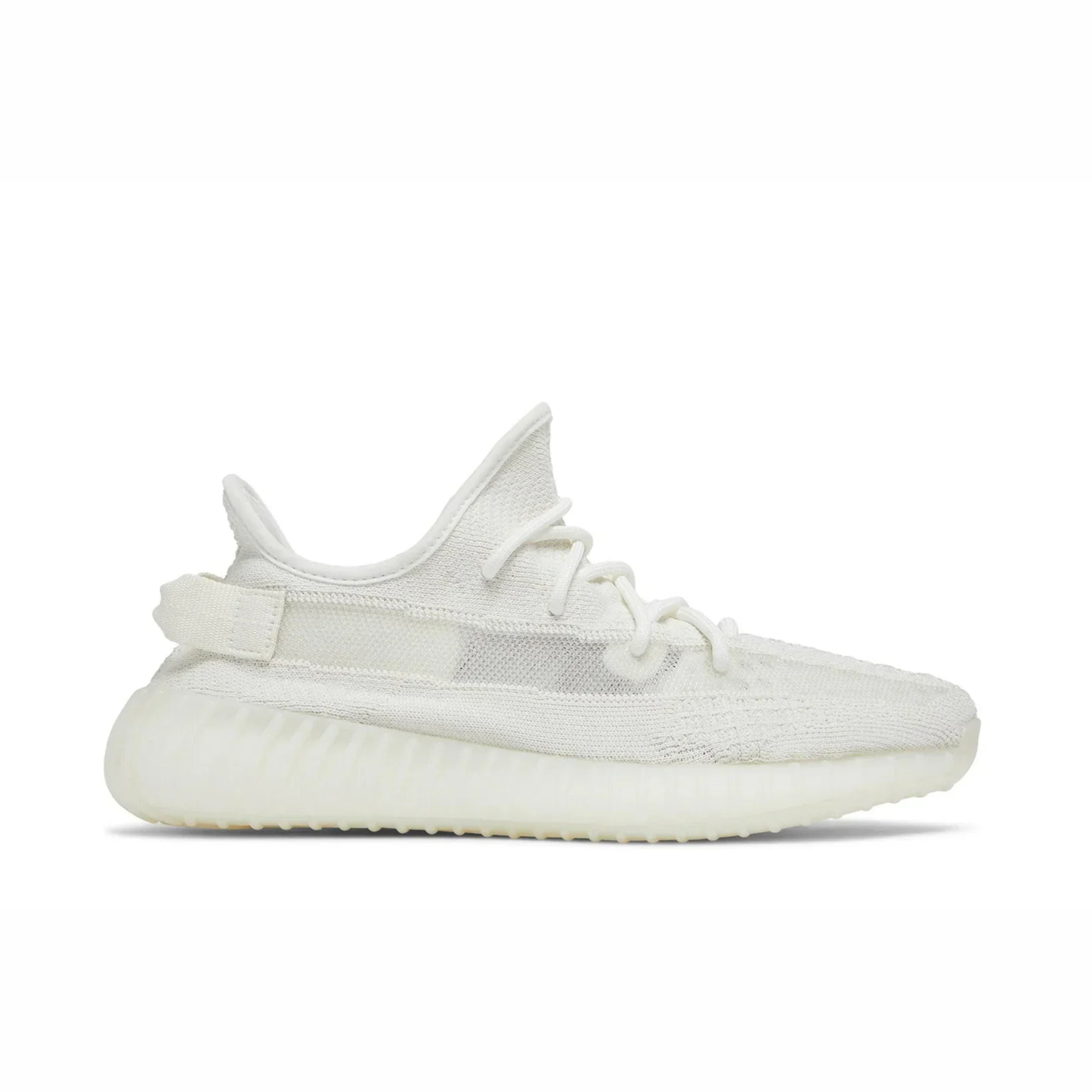 Yeezy Boost 350 V2 sneaker featuring breathable Primeknit upper, BOOST cushioned sole, ribbed outsole, and minimalist low-profile design.
