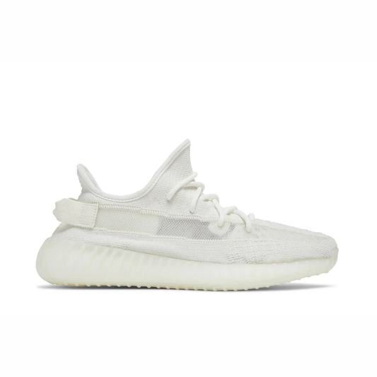 Yeezy Boost 350 V2 sneaker featuring breathable Primeknit upper, BOOST cushioned sole, ribbed outsole, and minimalist low-profile design.