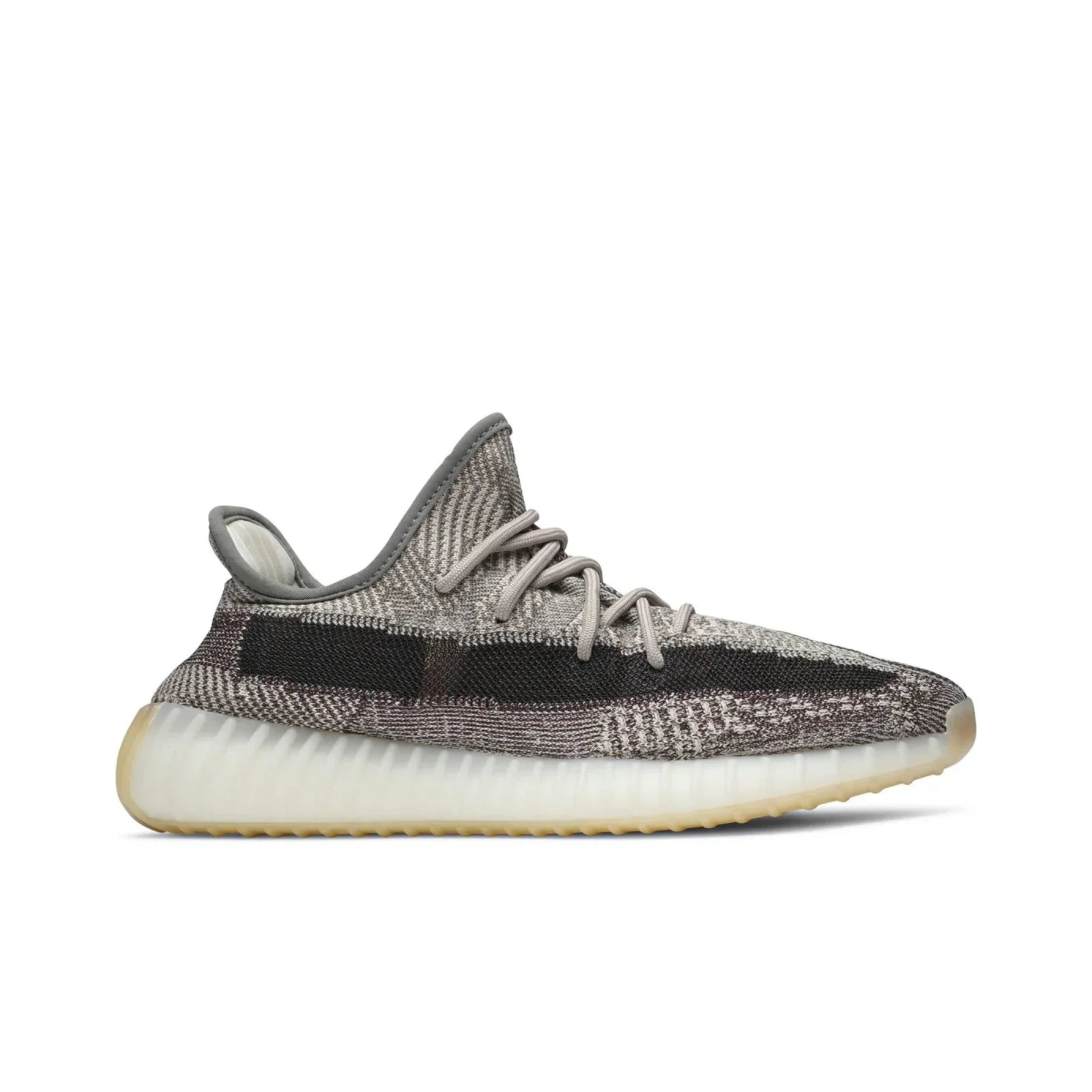 Yeezy Boost 350 V2 sneaker featuring breathable Primeknit upper, BOOST cushioned sole, ribbed outsole, and minimalist low-profile design.