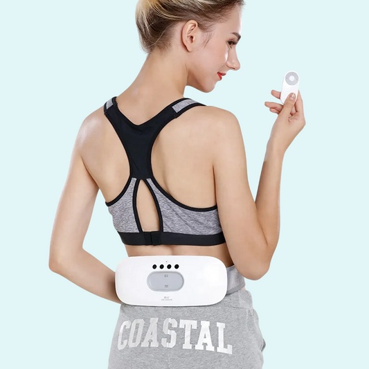 This wearable massager targets the waist and lumbar area, providing relief from tension and discomfort. The device offers customizable settings and is easy to control with a remote, making it perfect for on-the-go relaxation. Ideal for soothing back pain, improving circulation, and enhancing recovery, it’s designed for convenience and comfort.