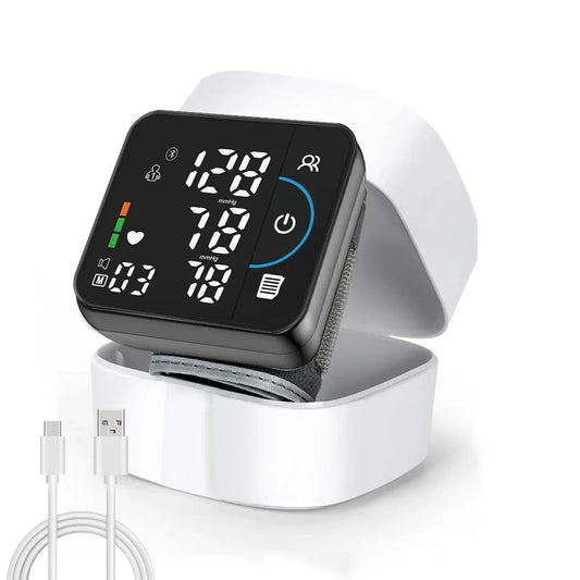 Track your health effortlessly with this sleek and user-friendly Blood Pressure Monitor. Featuring Bluetooth connectivity, it syncs seamlessly with your mobile device for real-time monitoring and tracking. The large, clear display shows systolic, diastolic, and pulse readings, while the adjustable cuff ensures a comfortable fit. Ideal for home use or on-the-go health monitoring. Stay on top of your cardiovascular health with ease!