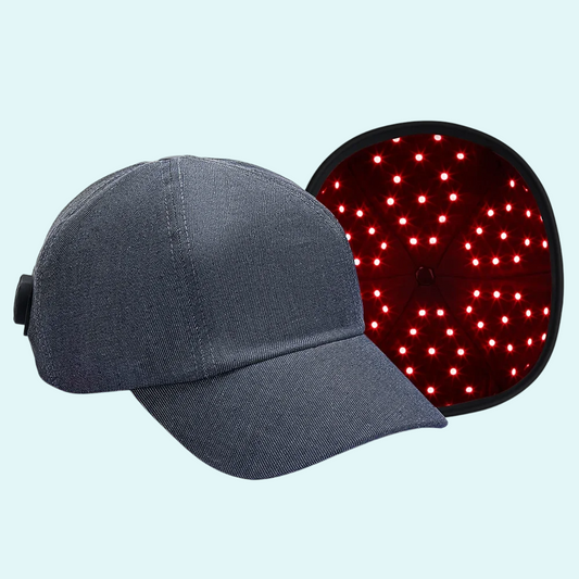 Capmax® Elite Hair Regeneration Cap with dual 660nm and 850nm red light LEDs for hair loss treatment and scalp rejuvenation.