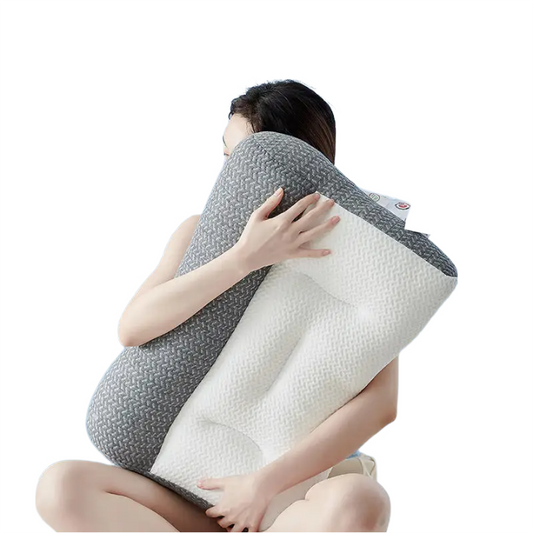 This ergonomic pillow is designed for optimal comfort and support. Featuring a contoured shape, it adapts to your head and neck, helping to alleviate pain and pressure. Made with soft memory foam, the pillow offers superior comfort for a restful sleep. Its breathable fabric ensures air circulation, keeping you cool throughout the night. Perfect for side and back sleepers seeking a more restful, pain-free sleep experience.