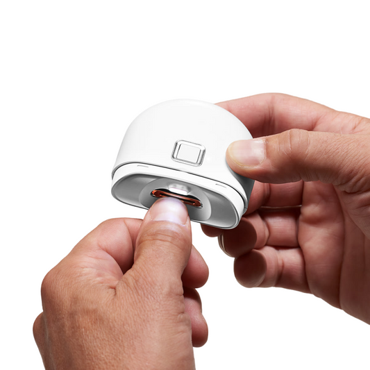 This compact electric nail trimmer provides a gentle, effective way to maintain nails. Designed for ease of use, it ensures safe trimming without the risk of injury. Ideal for both adults and children, it uses a soft, rotating file to remove excess nail safely and efficiently. Perfect for quick, precise nail care at home.