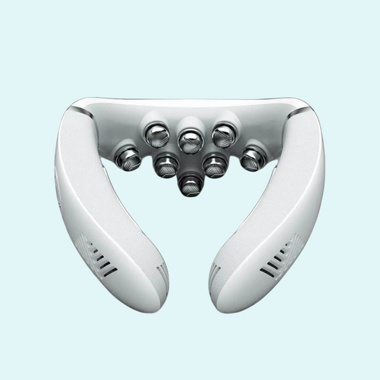 This innovative neck massager offers a combination of kneading, heat therapy, and vibration, perfect for relieving neck and shoulder tension. Its ergonomic design and multiple settings allow for personalized relaxation, making it ideal for use at home or on the go. Enjoy deep muscle relief and improved circulation with the advanced features of this device. Perfect for those seeking a comfortable and effective way to relax after a long day.