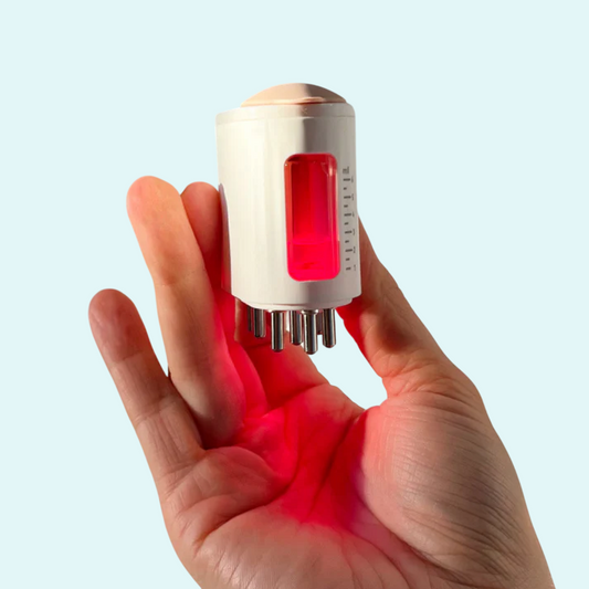 This compact, user-friendly device utilizes red light therapy to stimulate hair follicles, promoting healthy hair growth and reducing hair loss. It’s ideal for regular at-home treatments, providing an easy, effective solution to boost your hair care routine. The sleek design ensures convenience for daily use.
