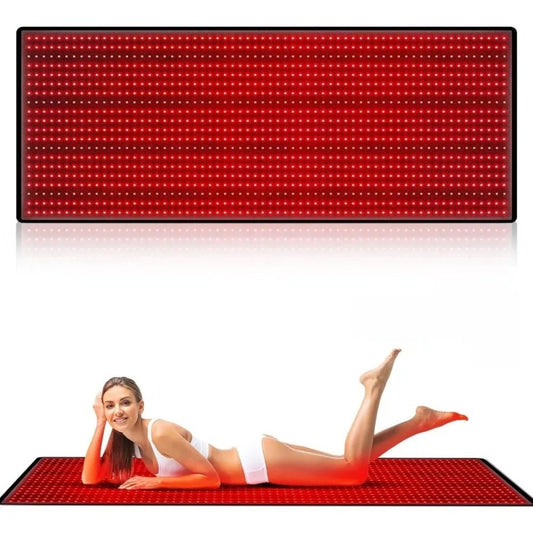 This full-body therapy mat uses red and infrared light to improve circulation, reduce pain, and enhance recovery. Ideal for overall body healing, it offers a non-invasive treatment for muscle soreness, inflammation, and stress relief. Relax and recharge with the benefits of targeted light therapy. Perfect for daily use to promote physical well-being.