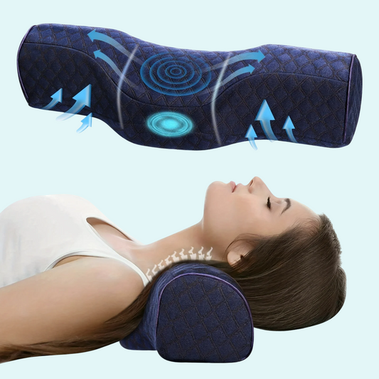 Experience superior neck support with the Orthopedic Neck Pillow. Its ergonomic design helps align the cervical spine, promoting comfort and proper posture while you rest. Perfect for alleviating neck pain and providing relief after long hours of sitting or sleeping. Ideal for those seeking optimal neck support for a good night’s sleep.
