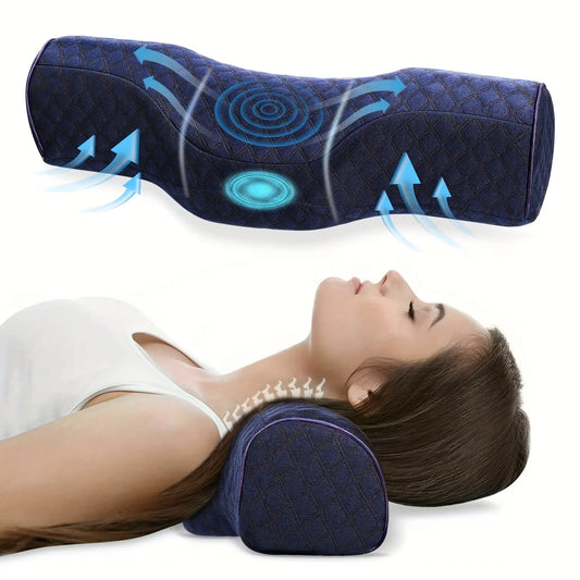 Experience superior neck support with the Orthopedic Neck Pillow. Its ergonomic design helps align the cervical spine, promoting comfort and proper posture while you rest. Perfect for alleviating neck pain and providing relief after long hours of sitting or sleeping. Ideal for those seeking optimal neck support for a good night’s sleep.
