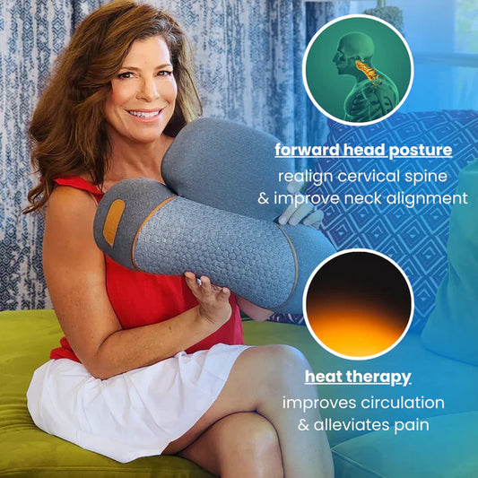 This multifunctional neck support device realigns the cervical spine to improve neck posture, alleviates pain through heat therapy, and promotes better circulation. Ideal for individuals seeking neck pain relief, it combines comfort and effective treatment in one convenient design. Perfect for daily use to maintain a healthy neck alignment.