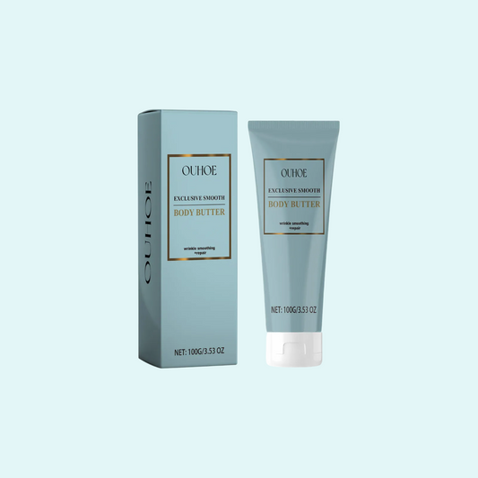 This luxurious body butter is designed to smooth and rejuvenate your skin, targeting wrinkles and improving texture. Formulated with exclusive ingredients, it deeply nourishes while repairing skin damage and fighting cellulite. With consistent use, it enhances the appearance of smoother, firmer skin. Ideal for anyone looking to restore skin vitality, this 100g tube offers an easy-to-apply solution for a flawless body