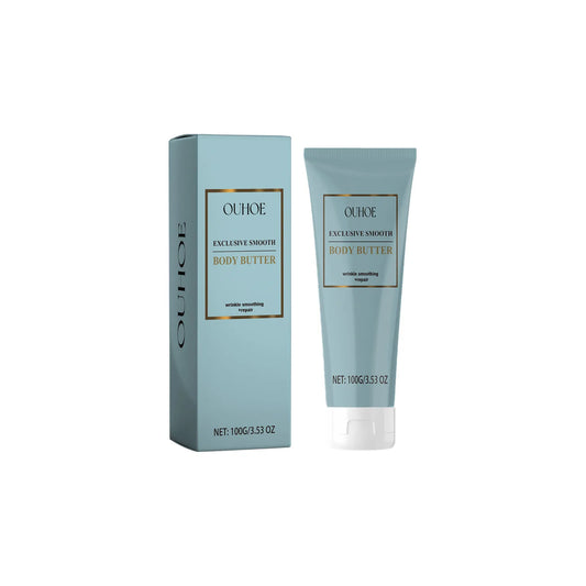 This luxurious body butter is designed to smooth and rejuvenate your skin, targeting wrinkles and improving texture. Formulated with exclusive ingredients, it deeply nourishes while repairing skin damage and fighting cellulite. With consistent use, it enhances the appearance of smoother, firmer skin. Ideal for anyone looking to restore skin vitality, this 100g tube offers an easy-to-apply solution for a flawless body