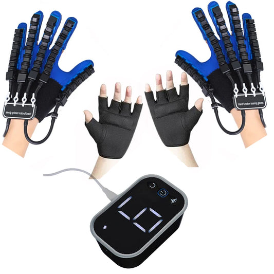 These robotic rehabilitation gloves are designed to aid hand mobility and strength. With an adjustable, wearable design and advanced technology, they assist in hand rehabilitation by providing targeted exercises. Ideal for those recovering from hand injuries or dealing with mobility issues, the gloves work with a connected device to monitor progress and improve functionality. Perfect for physical therapy and enhancing hand strength.