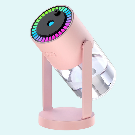 This unique humidifier projects a stunning starry sky while releasing a soothing mist to improve air quality. With vibrant LED lighting and a sleek design, it creates a relaxing and visually appealing atmosphere in any room. Perfect for bedrooms or relaxation spaces, it combines functionality with style, enhancing both air moisture and ambiance.