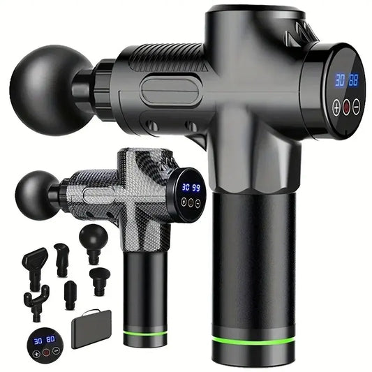 Professional Massage Gun - 30 Speeds/8 Heads - Touch Screen