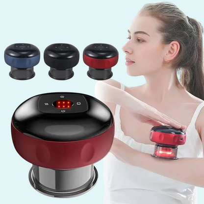 This innovative smart cupping massager combines heat therapy and suction to promote relaxation, improve blood circulation, and relieve muscle tension. It comes with multiple intensity levels and settings, allowing for a customizable massage experience. Available in different colors, it’s perfect for targeting areas such as the shoulders, arms, and legs, providing effective pain relief and relaxation at home.