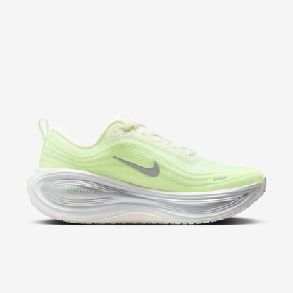 Air Zoom Vomero Plus Barely Volt sneaker featuring breathable mesh upper in neon volt tones, cushioned sole with ZoomX foam, and modern performance-inspired design.