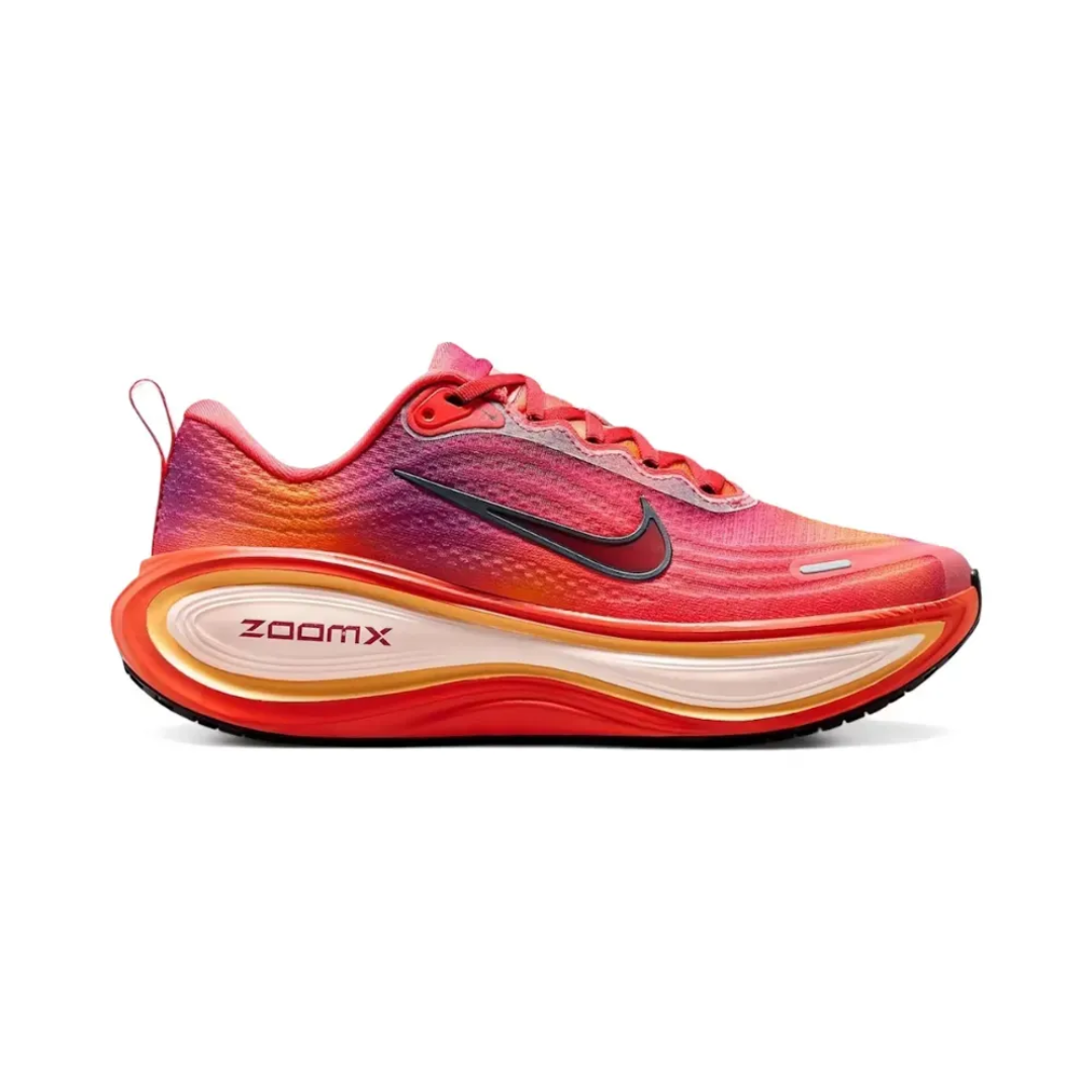 Air Zoom Vomero Plus SE Sunset sneaker featuring breathable mesh upper with gradient sunset colors, ZoomX and ReactX cushioning, and modern performance-inspired design.