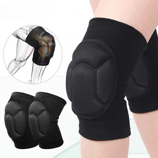 These knee pads are designed for optimal protection during sports or physical activities. Featuring thickened padding around the knee joint, they absorb impact and reduce the risk of injury. The ergonomic fit ensures comfort and support, while the durable, breathable fabric allows for ease of movement. Perfect for athletes and active individuals seeking reliable knee protection.