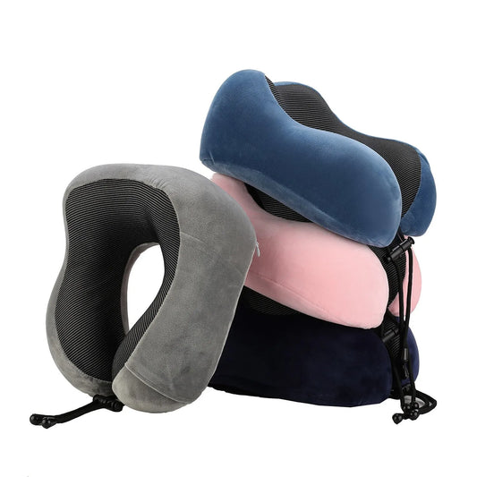 These soft, ergonomic travel neck pillows provide optimal support for your neck during long trips. Made from plush, comfortable materials, they help relieve neck strain and improve posture while resting. The adjustable design ensures a secure and custom fit, ideal for planes, cars, or at home. Available in multiple colors, they are compact and easy to carry. Perfect for travelers seeking a comfortable and restful journey.