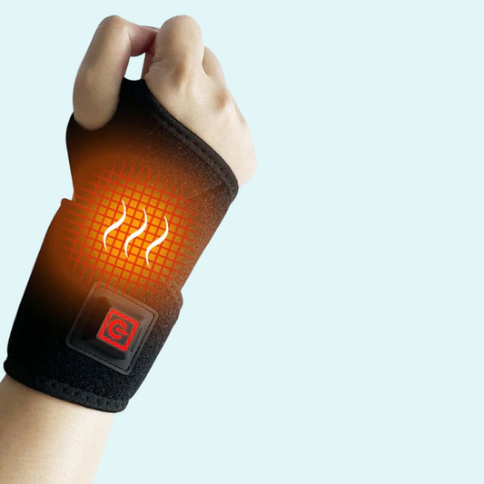 This heated wrist wrap offers targeted pain relief through adjustable heat therapy. Designed to relieve wrist pain, stiffness, and muscle tension, it uses advanced heating technology to provide soothing warmth. Perfect for users with arthritis or those recovering from wrist injuries, the wrap is comfortable, easy to use, and features a convenient one-touch activation.
