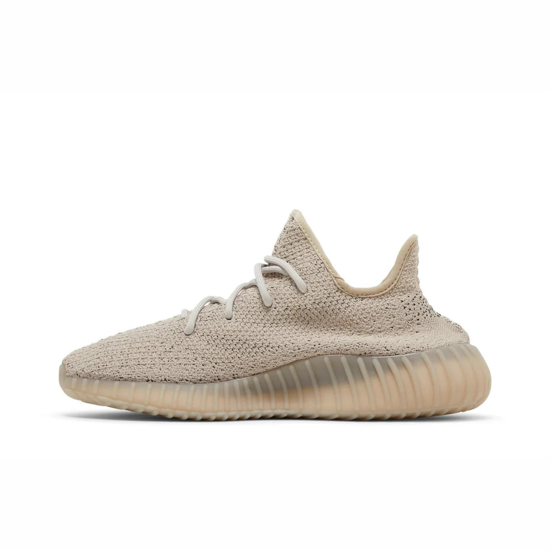 Yeezy Boost 350 V2 sneaker featuring breathable Primeknit upper, BOOST cushioned sole, ribbed outsole, and minimalist low-profile design.