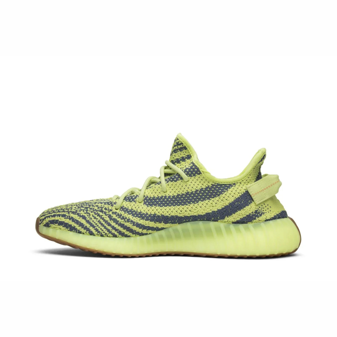 Yeezy Boost 350 V2 sneaker featuring breathable Primeknit upper, BOOST cushioned sole, ribbed outsole, and minimalist low-profile design.