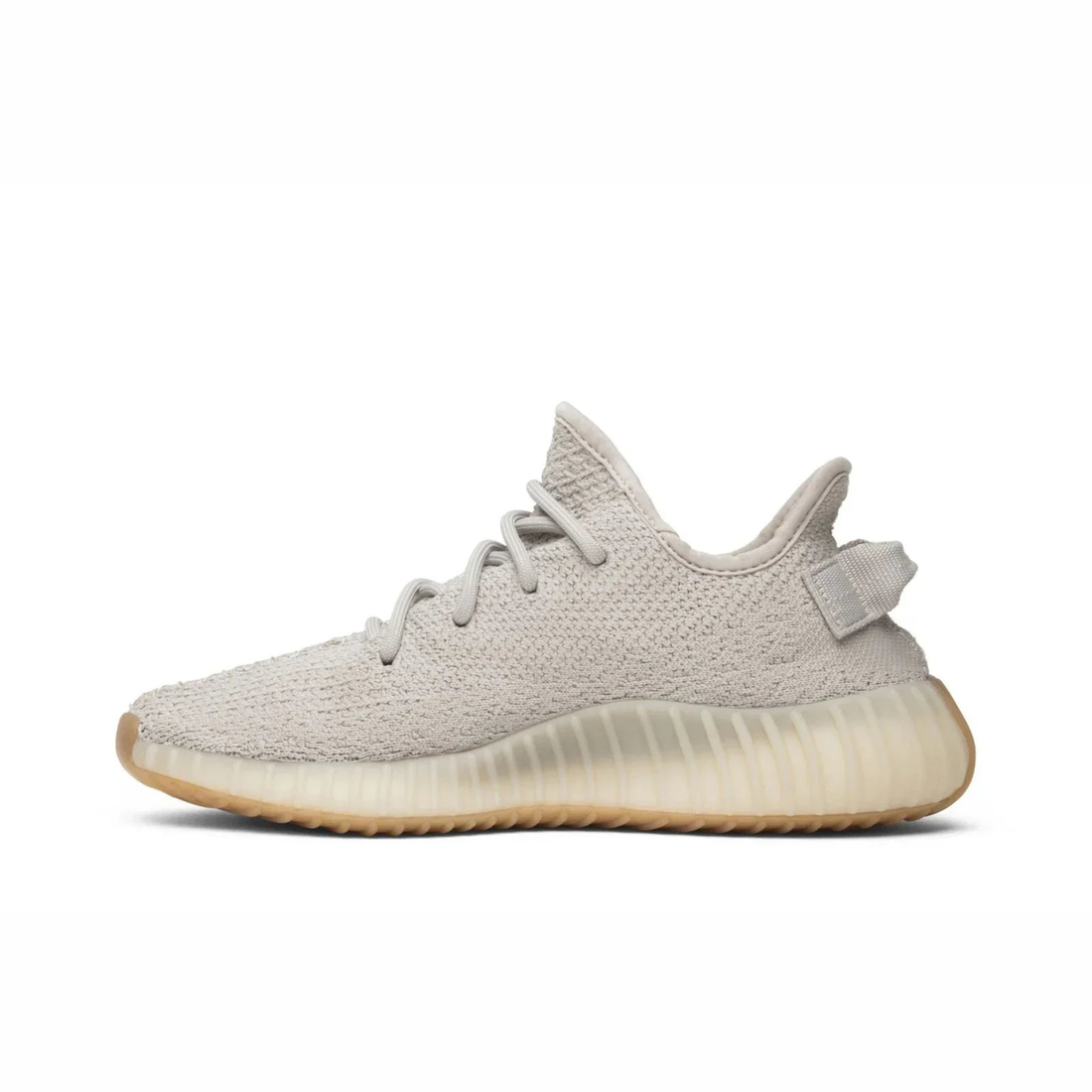 Yeezy Boost 350 V2 sneaker featuring breathable Primeknit upper, BOOST cushioned sole, ribbed outsole, and minimalist low-profile design.
