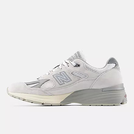 Made in UK 991v2 White & Grey